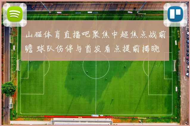 山猫体育直播吧聚焦中超焦点战前瞻 球队伤停与首发看点提前揭晓