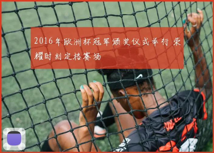 2016年欧洲杯冠军颁奖仪式举行 荣耀时刻定格赛场